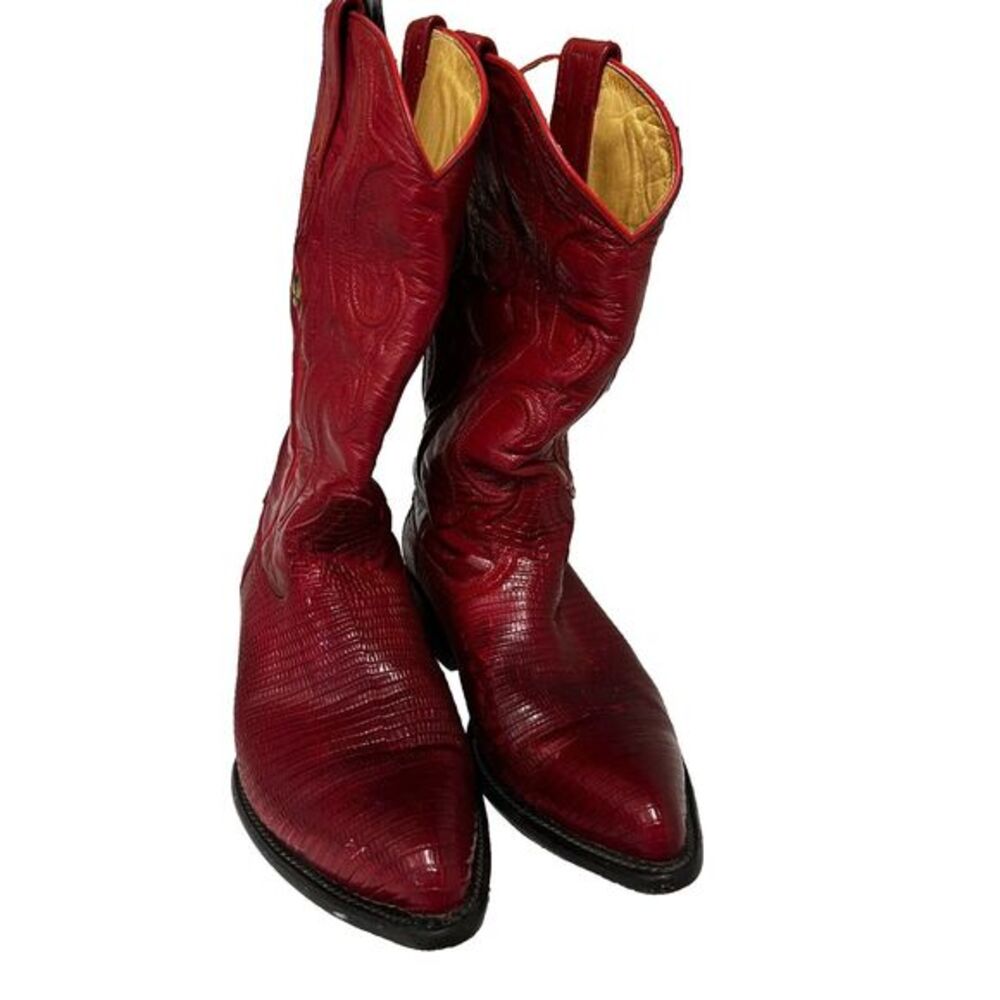 Red Los Altos Cowboy Boots - Picture 2 of 9
